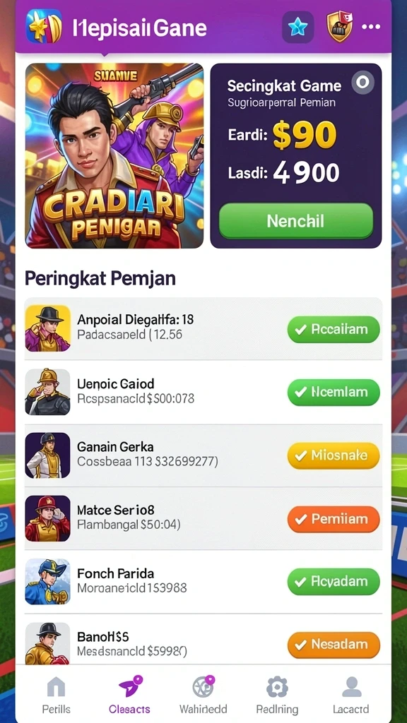 Tampilan antarmuka yang intuitif dan menarik.