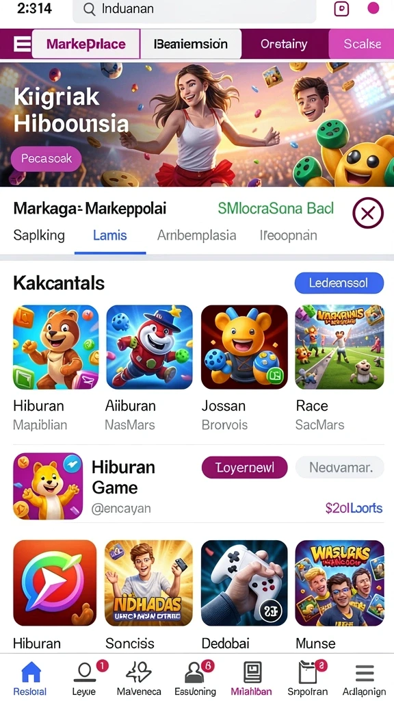 Tantangan harian dengan hadiah menarik.