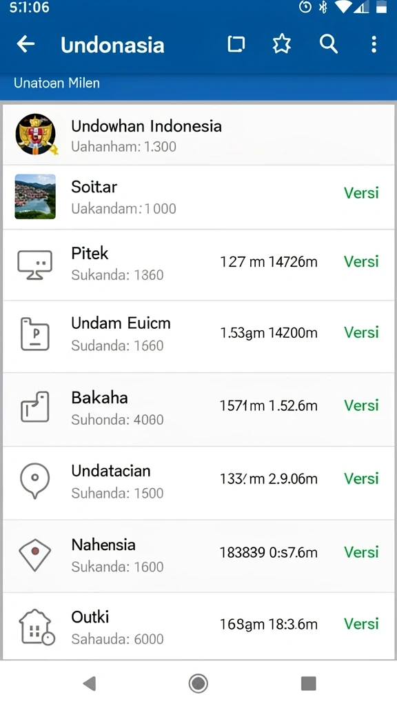 Menu utama dengan pilihan mode permainan yang bervariasi.