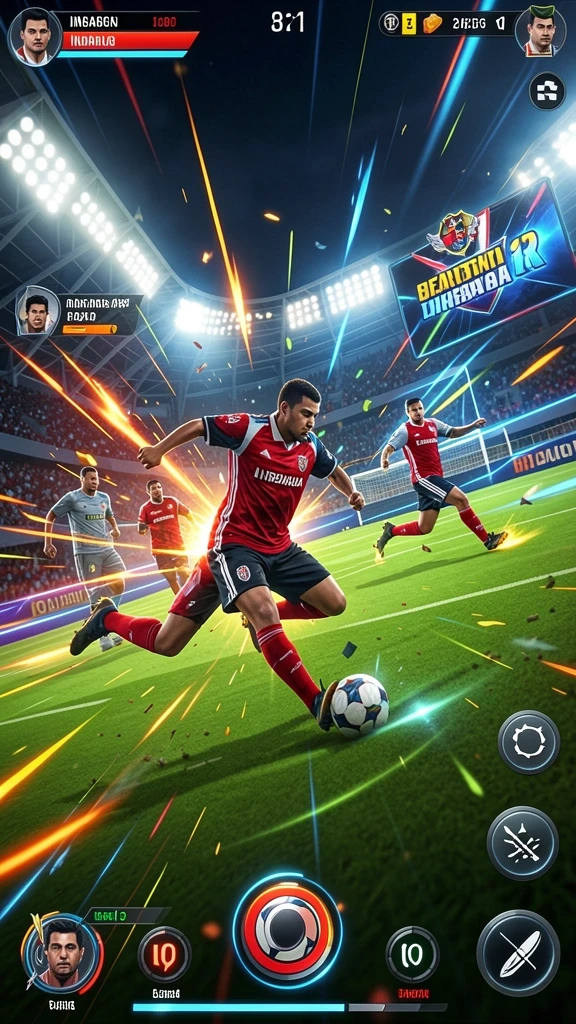 Pengguna sedang berkompetisi dalam mode multiplayer.