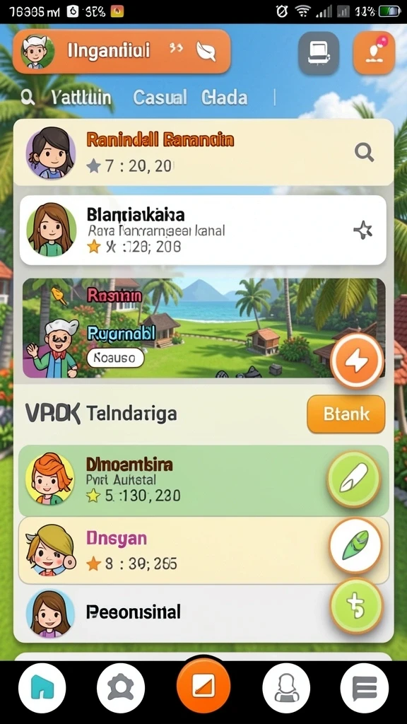 Gameplay seru dengan banyak pilihan permainan.