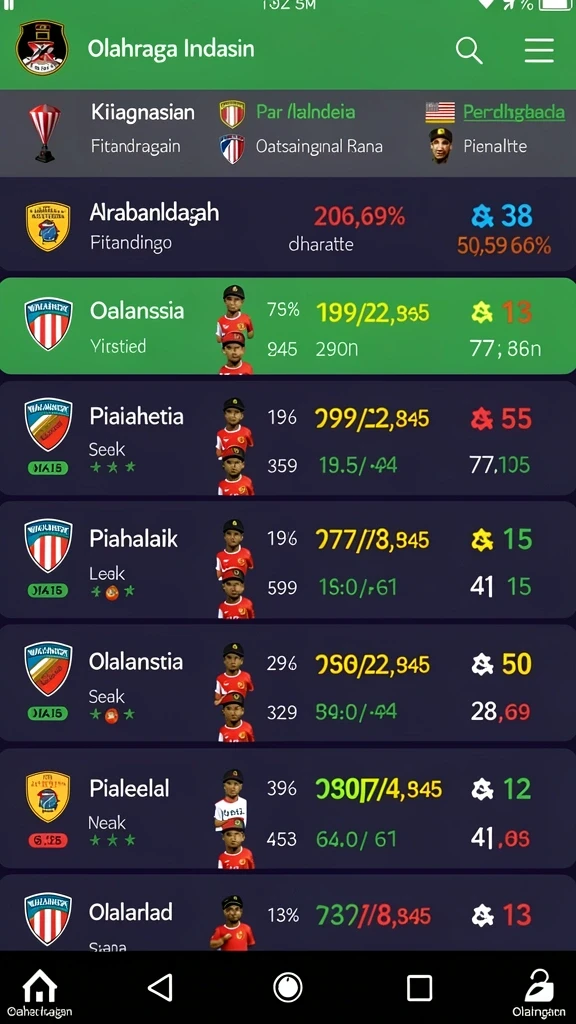 Ragam karakter unik untuk dipilih.