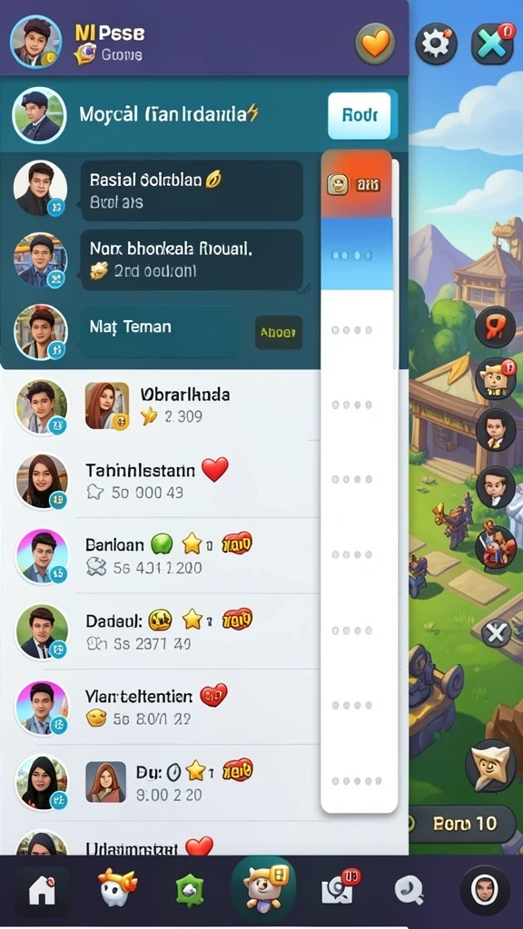 Karakter-karakter unik dengan cerita menarik.