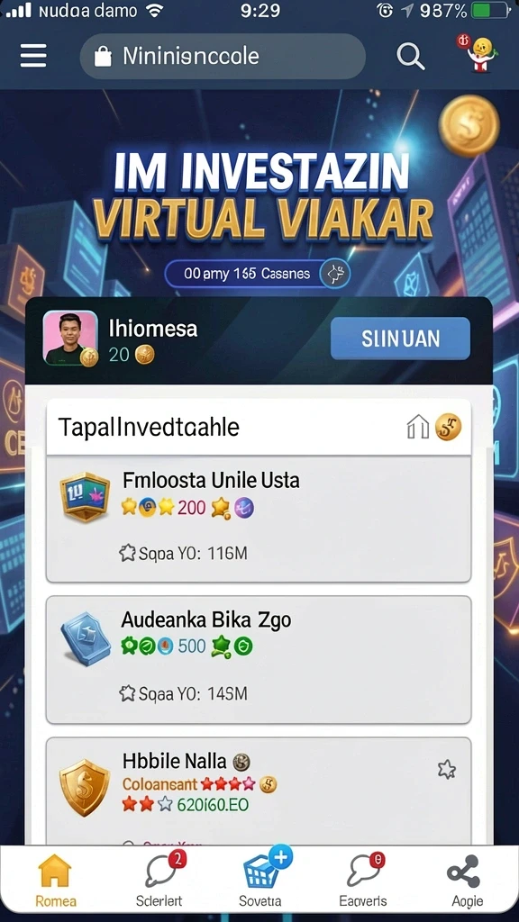 Screenshot menampilkan karakter utama dengan latar belakang yang indah.