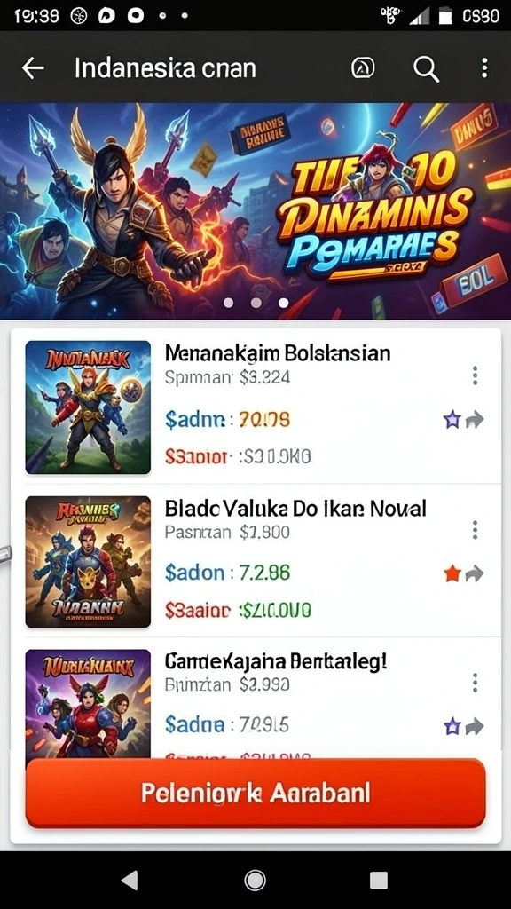 Tampilan antarmuka yang user-friendly dan menarik.
