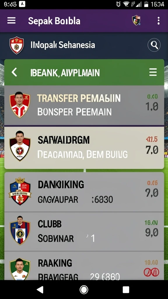 Fitur pembaruan tim yang mudah diakses.