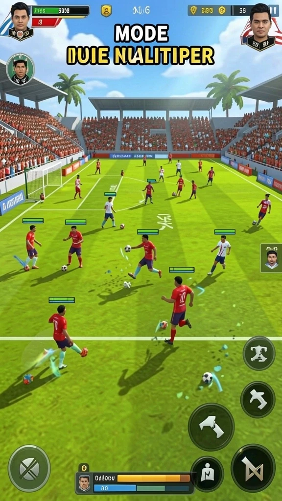 Mode multiplayer yang memungkinkan bermain bersama teman.