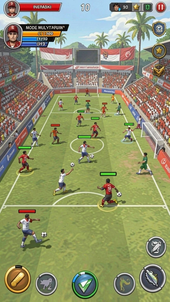 Screenshot menampilkan mode permainan kompetitif yang menegangkan.