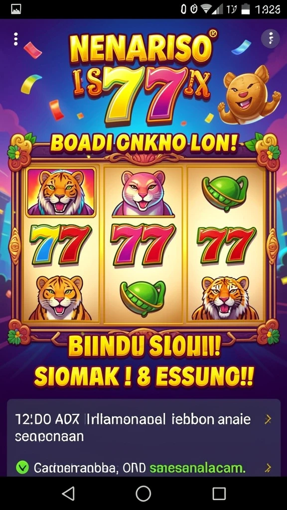 Tampilan awal game KATAKWIN yang menarik dan colorful.