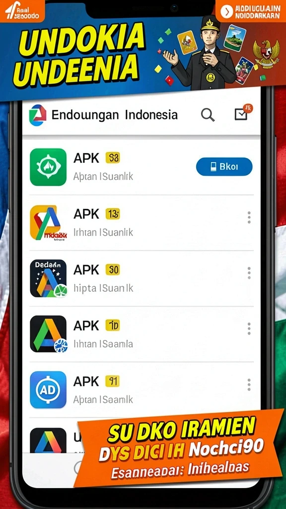 Karakter lucu yang bisa dipilih.