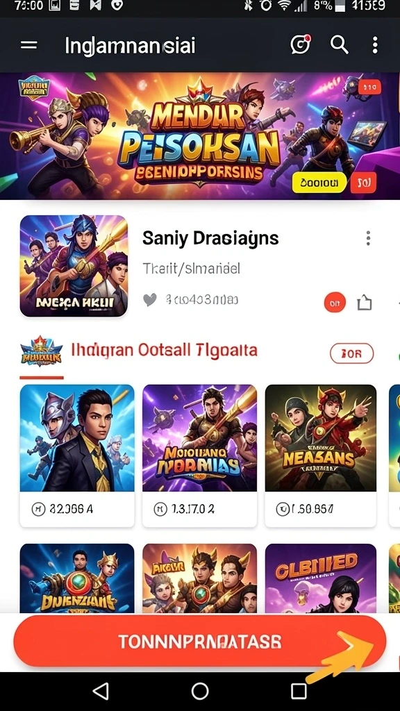 Screenshot menampilkan gameplay seru dari LUKYMINO.