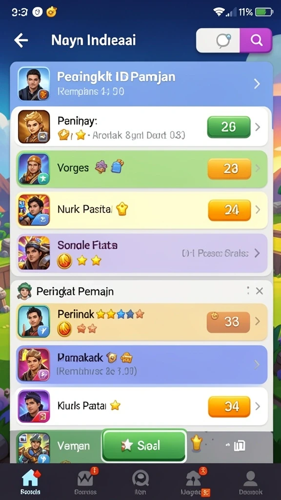 Mode permainan yang beragam dan menarik.