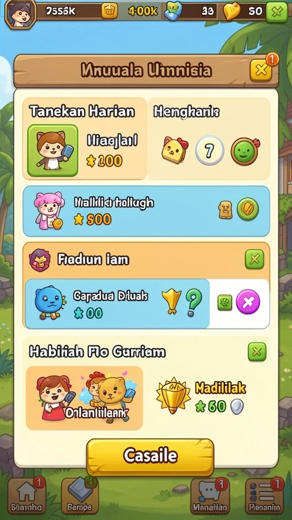 Berbagai karakter unik siap untuk dijelajahi dalam game.