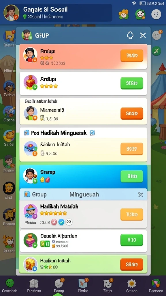 Fitur komunitas memungkinkan berbagi tips dan strategi.