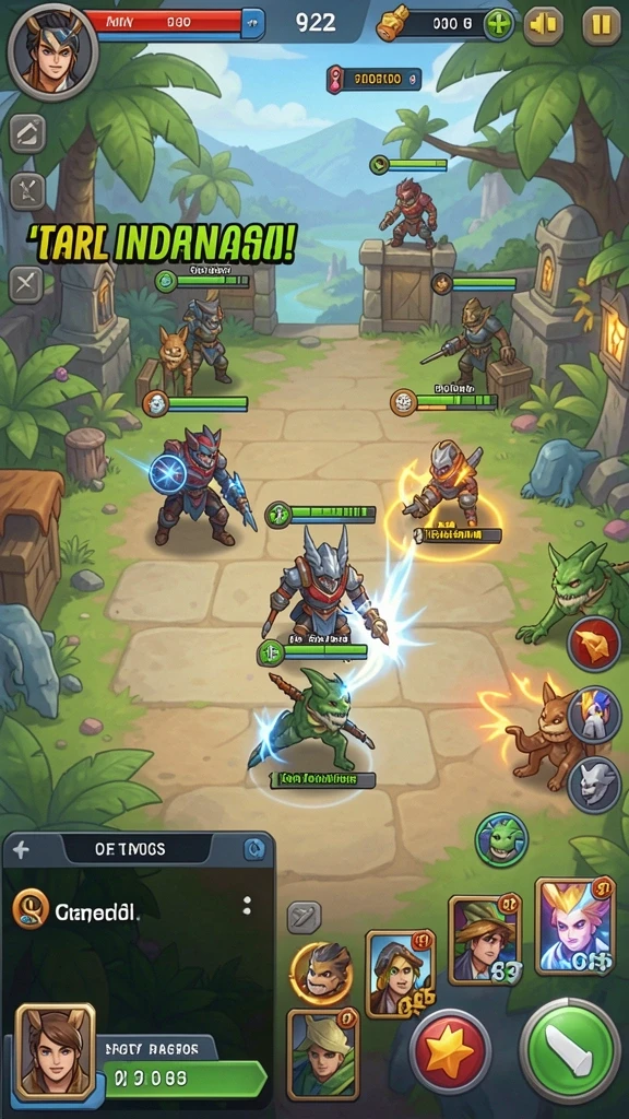 Screenshot menampilkan antarmuka permainan yang menarik.