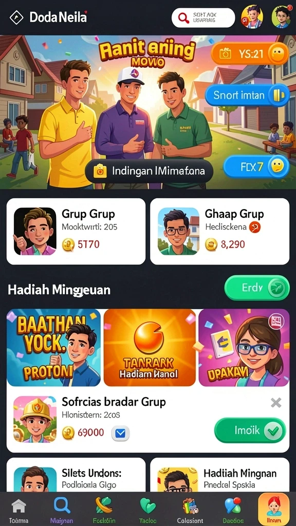 Tampilan antarmuka yang menarik dan mudah digunakan.