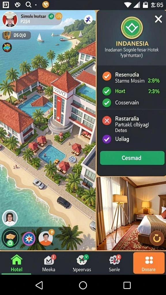 Screenshot menunjukkan aksi seru saat melewati rintangan.