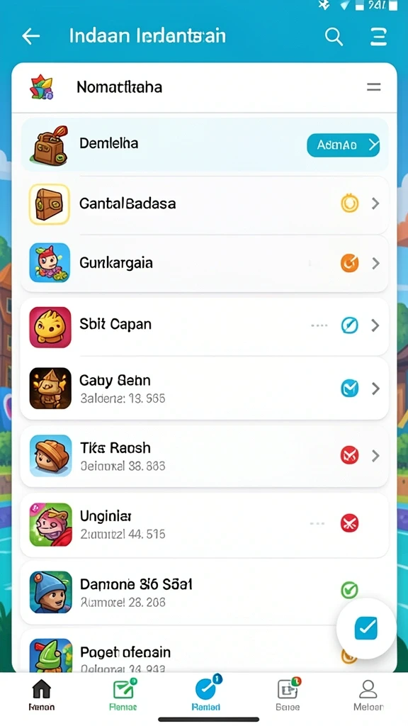 Tampilan beranda aplikasi REJEKIBET yang intuitif.