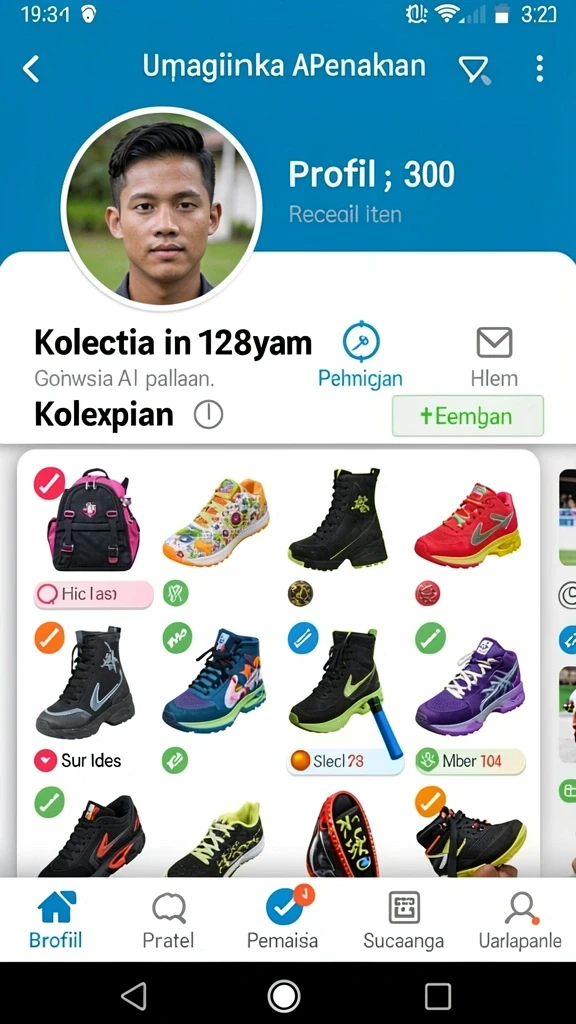 Tampilan awal yang menarik dan mudah dimengerti.