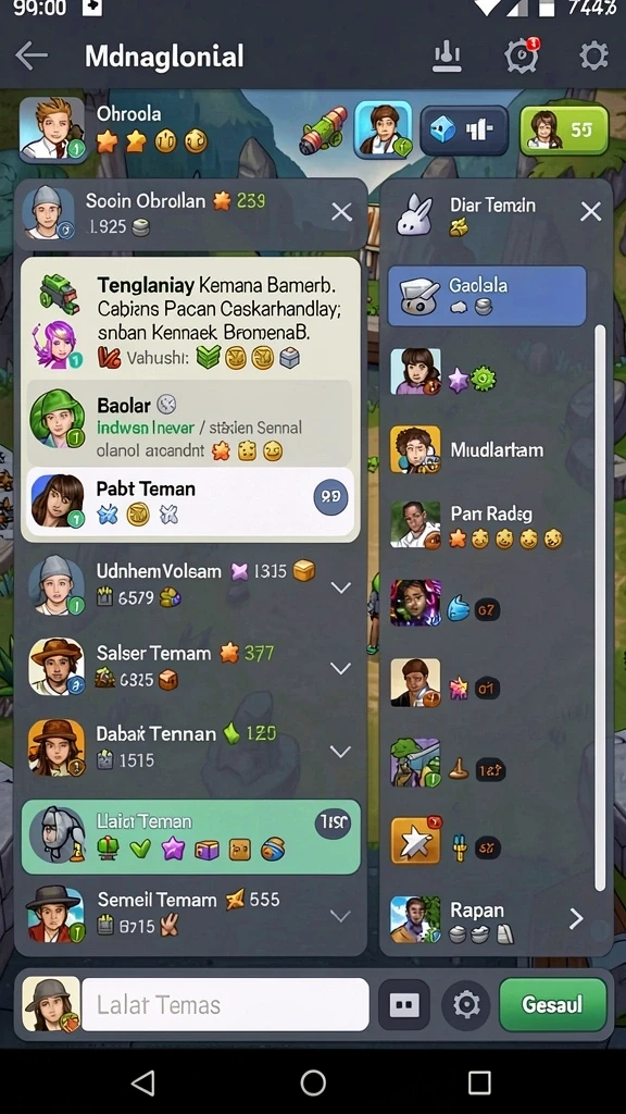 Berbagai karakter unik dengan kemampuan khusus.
