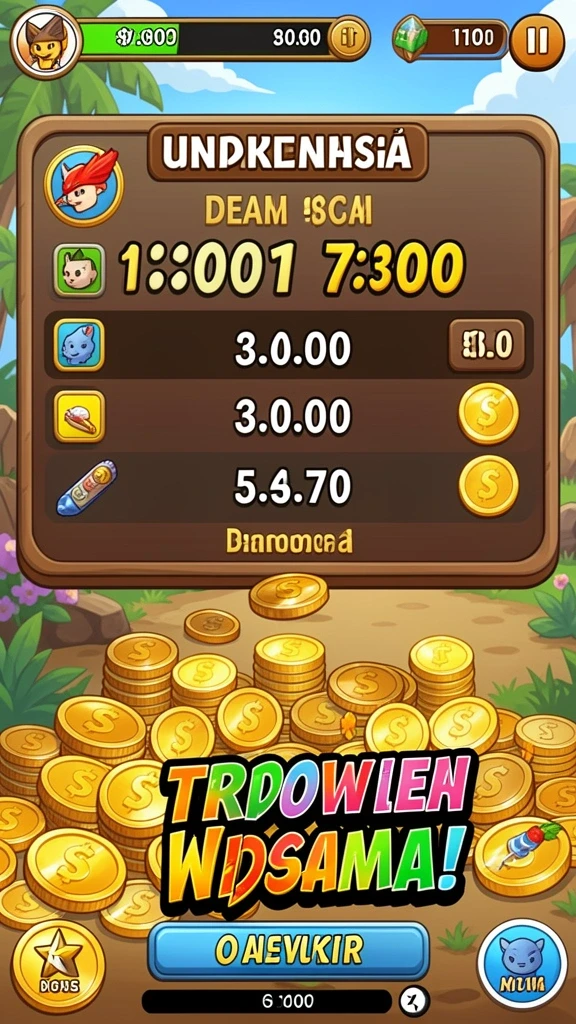 Halaman bonus harian menarik untuk pemain.