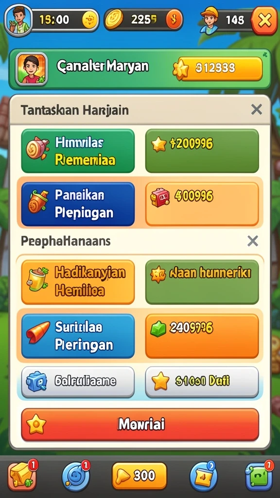Level tantangan yang bervariasi dan menarik.