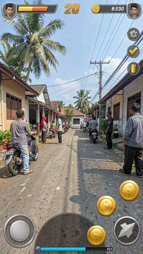 Screenshot dari level yang menantang dan seru.