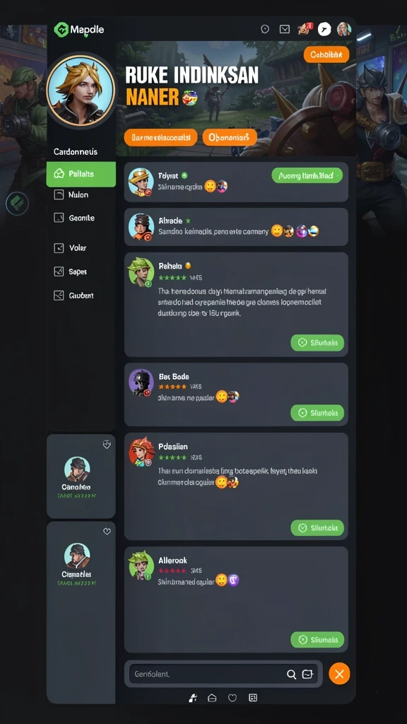 Tampilan awal game dengan desain yang menarik.
